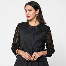 "As Is" Elle Get the Look Lace Satin Jacket