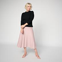 "As Is" Elle Get the Look Pleated Sweater Skirt