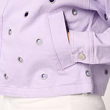 "As Is" Elle Get the Look Washed Denim Grommet Jacket