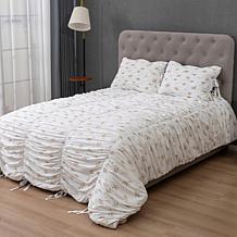 "As Is" Emryn House 3-piece Ruched Comforter Set