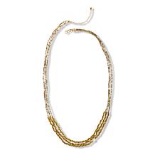 "As Is" Faire Collection Gabriela 33-1/2" Multi-Strand Beaded Necklace