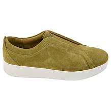 "As Is" FitFlop Rally Elastic Leather/Suede Slip-On Sneaker