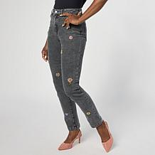 "As Is" G by Giuliana Black Label Embellished Denim Jean