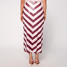 "As Is" G by Giuliana Black Label Knit Sequin Maxi Skirt