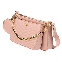 "As Is" G by Giuliana Black Label Lamb Leather Multiset Crossbody -...