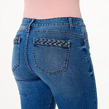 "As Is" G by Giuliana Black Label Mid-Rise EcoChic Denim Kick Crop ...
