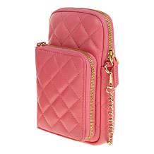 "As Is" G by Giuliana Black Label Quilted Leather Crossbody