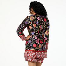 "As Is" G by Giuliana Black Label Woven Elongated Blazer