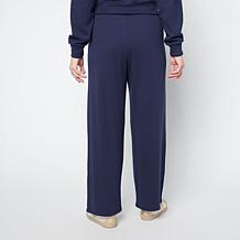 "As Is" G by Giuliana Diamond Knit Wide Leg Crop Pant