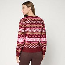 "As Is" G by Giuliana FF Jacquard Sweater