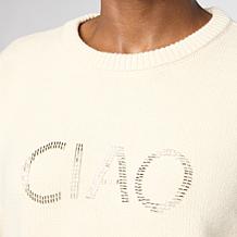 "As Is" G by Giuliana Full Fashion Sweater with Beading