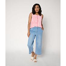 "As Is" G by Giuliana G5 Denim Cropped Wide Leg Pant
