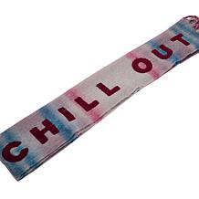 "As Is" G by Giuliana Gingham Plaid Scarf with Word Applique