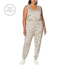 "As Is" G by Giuliana LounGy SoSoft Knit Jogger Jumpsuit