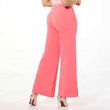 "As Is" G by Giuliana Ponte Knit Wide Leg Trouser