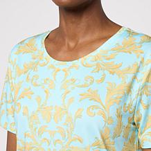 "As Is" G by Giuliana Printed Knit Tee