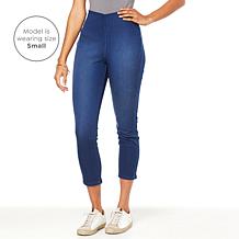 "As Is" G by Giuliana Retro Slim Crop Pant with Hide-and-Chic Waist...
