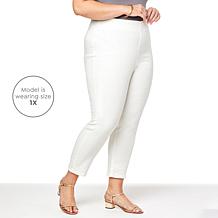 "As Is" G by Giuliana Retro Slim Crop Pant with Hide-and-Chic Waist...