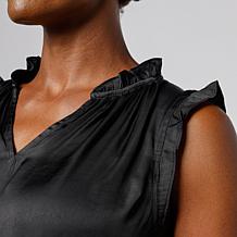 As Is G by Giuliana Ruffled Sleeveless Top