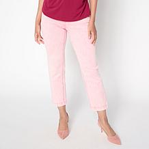 "As Is" G by Giuliana Stretch Denim Straight-Leg Cropped Jean