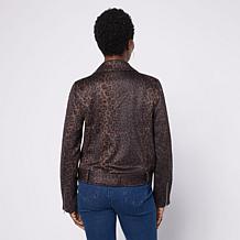 "As Is" G by Giuliana Suede Moto Jacket