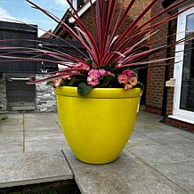 "As Is" Greanbase 16" Pearlescent Planters - Set of 2 