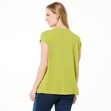"As Is" GREY by Jhoan Sebastian Grey Drape-Front Tee