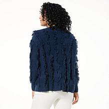 "As Is" GREY by Jhoan Sebastian Grey Fringe Sweater Cardigan