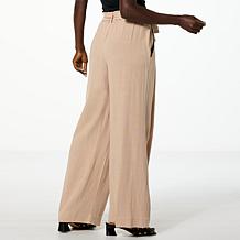 "As Is" GREY by Jhoan Sebastian Grey Linen-Blend Wide-Leg Capsule Pant