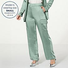 "As Is" GREY by Jhoan Sebastian Grey Satin Cargo Pant
