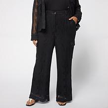 "As Is" Grey by Jhoan Sebastian Grey Wide Leg Crochet Cargo Pant