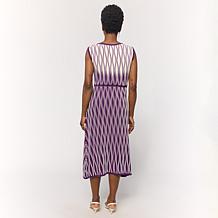 "As Is" Greyby Jhoan Sebastian Ottoman Diamond Pattern Knit Dress