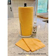 "As Is" Happy Place Standing Towel Roll Holder with Spray Pump