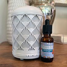 "As Is" Happy Place Ultra Sonic Home Diffuser and 1 oz. Essential O...