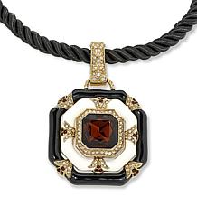 "As Is" Heidi Daus "Girls Night Out" Stone & Crystal Pendant with Cord