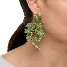 "As Is" Heidi Daus Life's A Breeze Crystal Drop Earrings