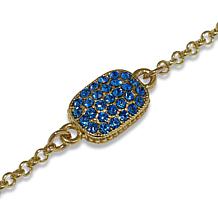 "As Is" Heidi Daus You're Gonna Flip Pavé Crystal Reversible Bracelet