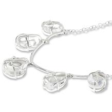 "As Is" Herkimer Mines "Diamond" Quartz 5-Stone Bauble 18" Necklace