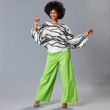 "As Is" HFR x Megan Renee High Twist Stretch Twill Trouser