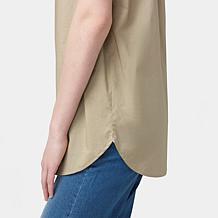 "As Is" HUE Button-Front Tunic