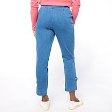 As Is HUE Denim Skimmer Straight Leg Pant