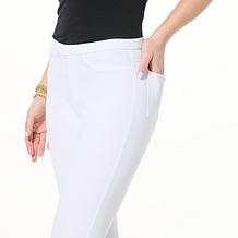 "As Is" HUE Stretch Denim Capri Legging