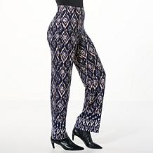 "As Is" IMAN Global Chic Printed Knit Wide-Leg Pant