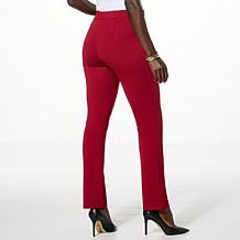 "As Is" IMAN Global Chic Straight Leg Ponte Pant