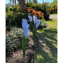 "As Is" Improvements 36-inch Faux Pampas Grass Stakes Set of 2
