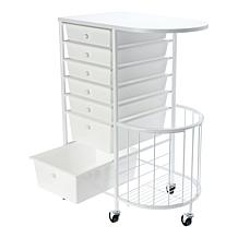 "As Is" Improvements Flat Top Craft Cart with Drawers