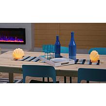 "As Is" Improvements LED Shell Lamp Decor - Set of 2