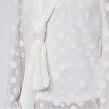 "As Is" Jaclyn Smith Icon Collection Front Tie Blouse