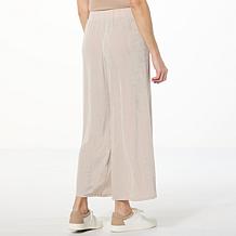 "As Is" Jaclyn Smith Pull-On Wide Leg Pleated Pant