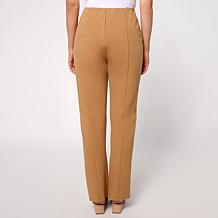 "As Is" Jaclyn Smith Seamed Ankle Pant with Front Slit